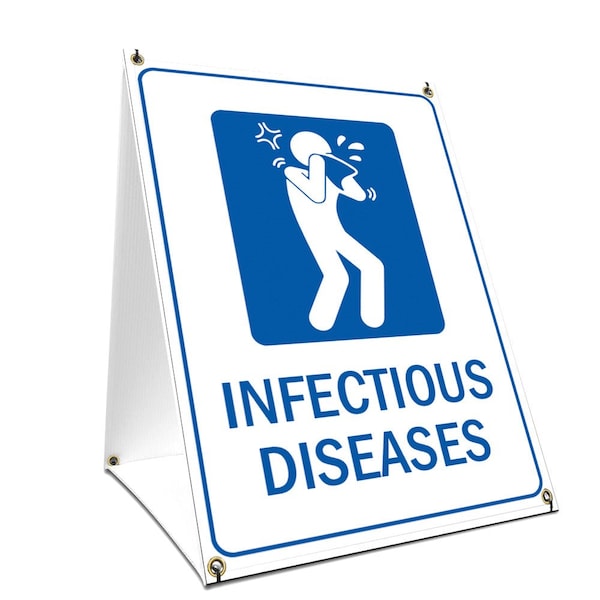 OSHA Notice, 36" Height, Coroplast, 24" x 36", Infectious Diseases, Infectious Diseases